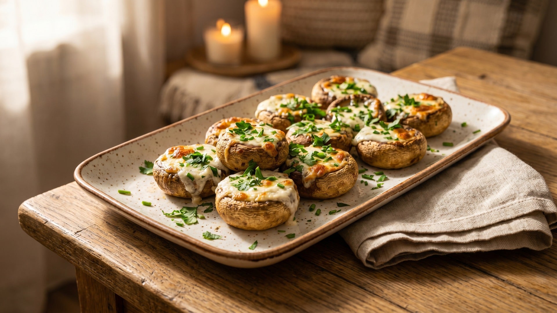 cream cheese stuffed mushrooms