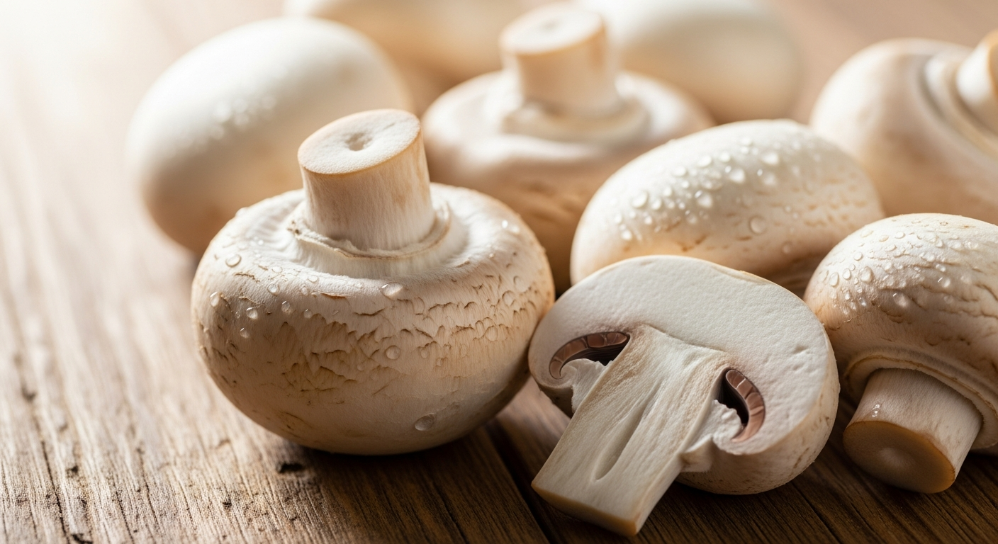 can you eat white button mushrooms raw