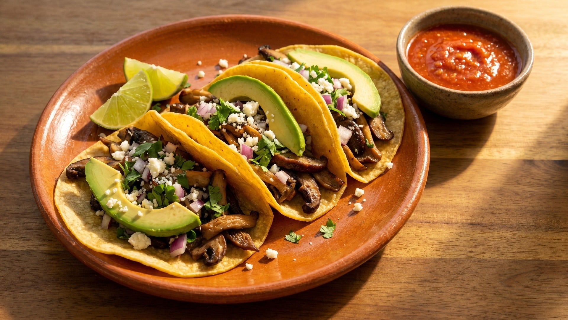 mushroom tacos