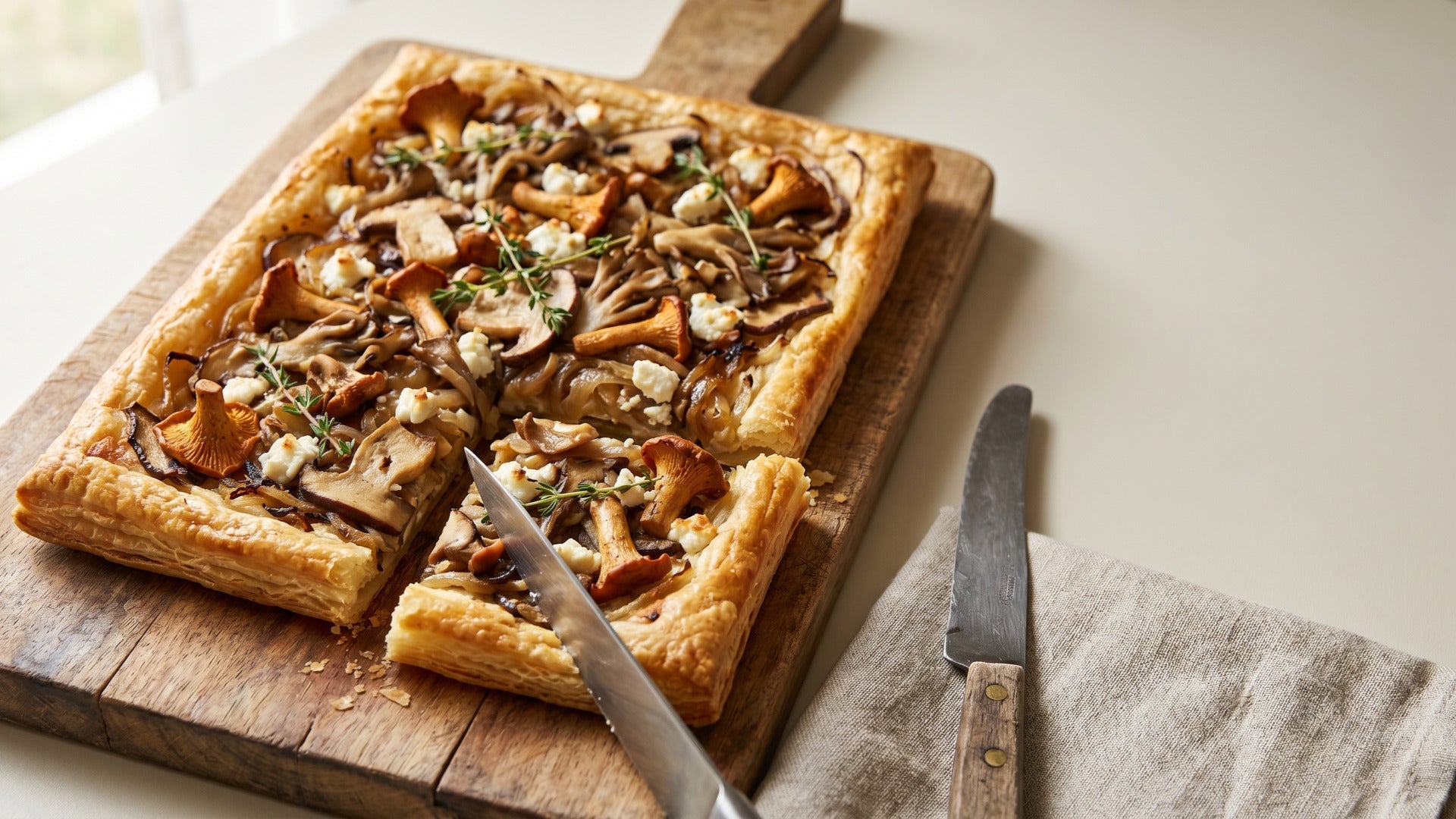 mushroom tart