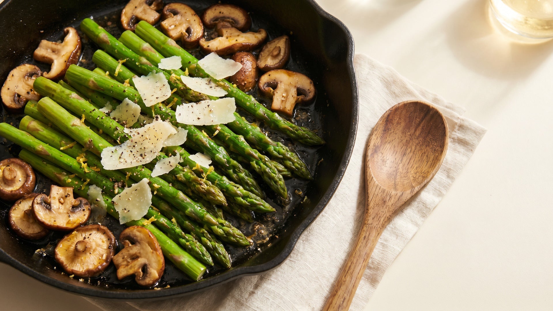 recipes asparagus and mushrooms