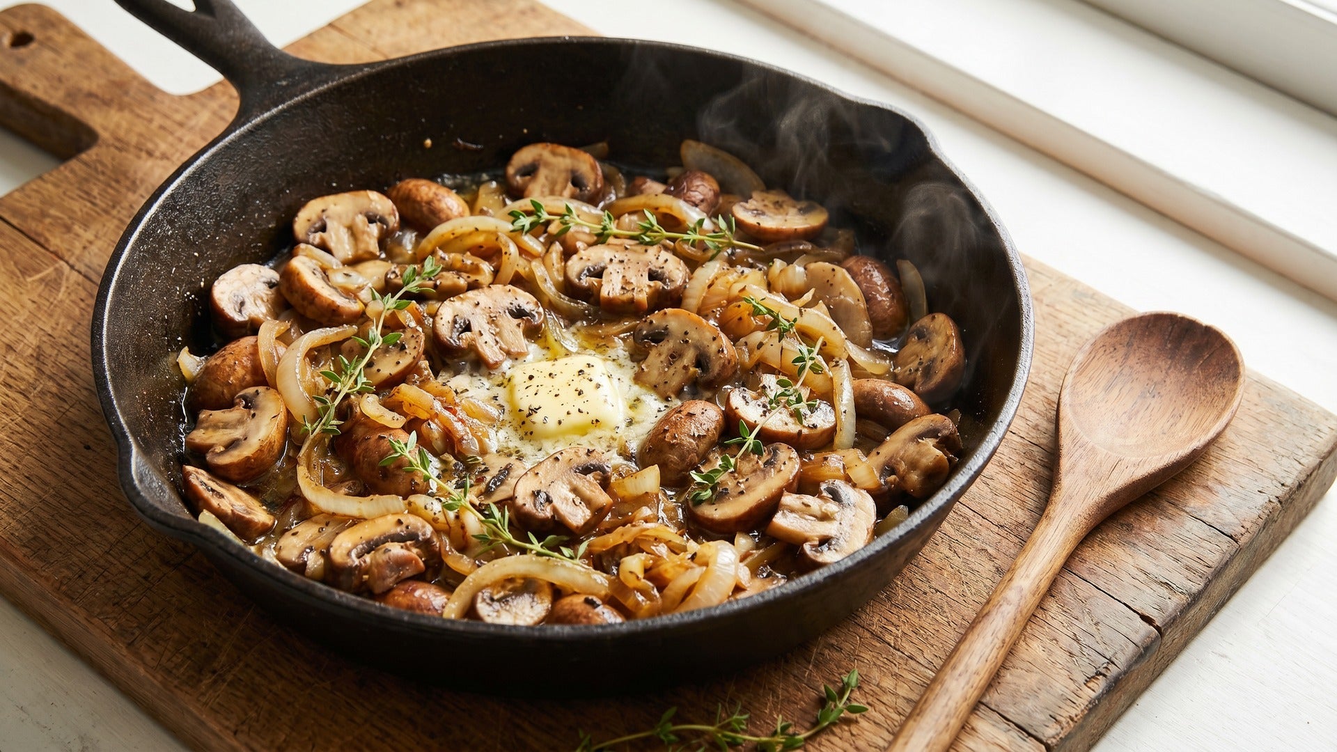 sauteed mushrooms and onions