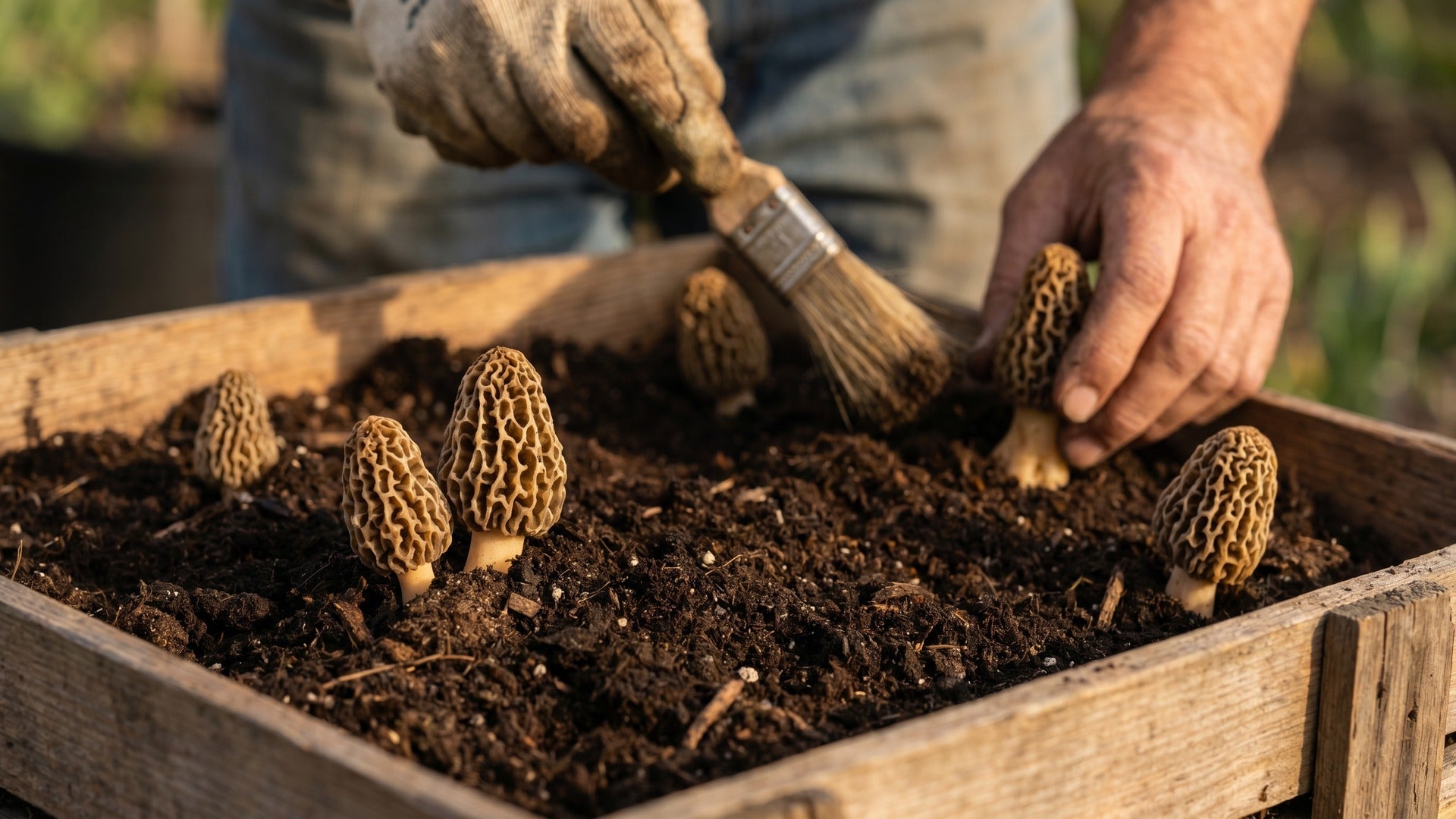 step by step morel mushroom growing process
