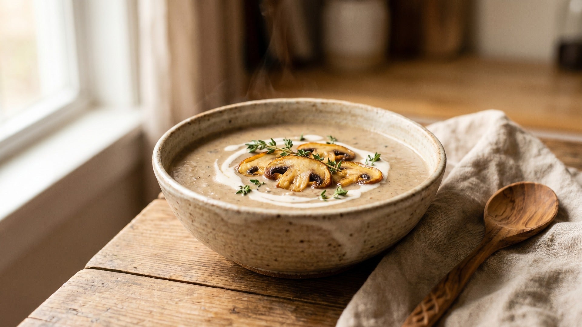 vegan cream of mushroom soup
