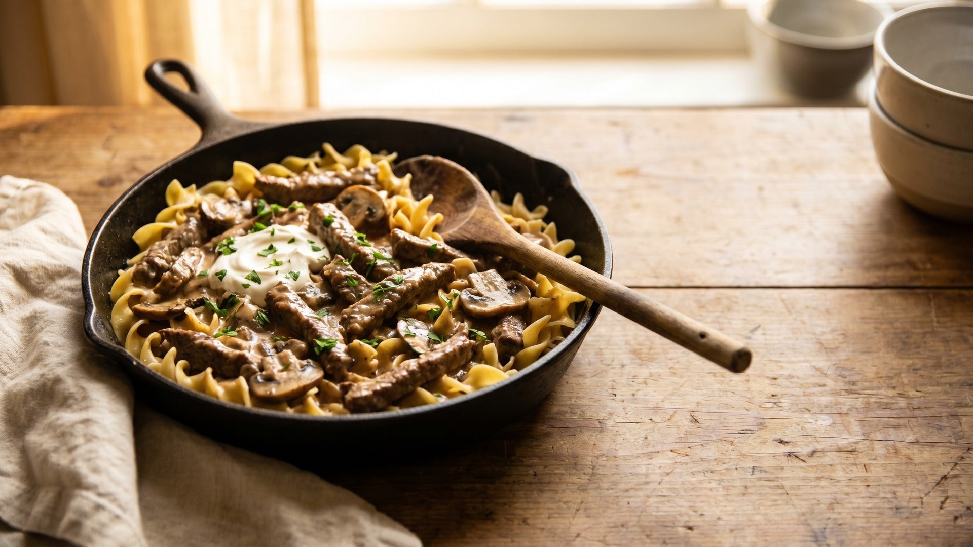 beef stroganoff cream of mushroom