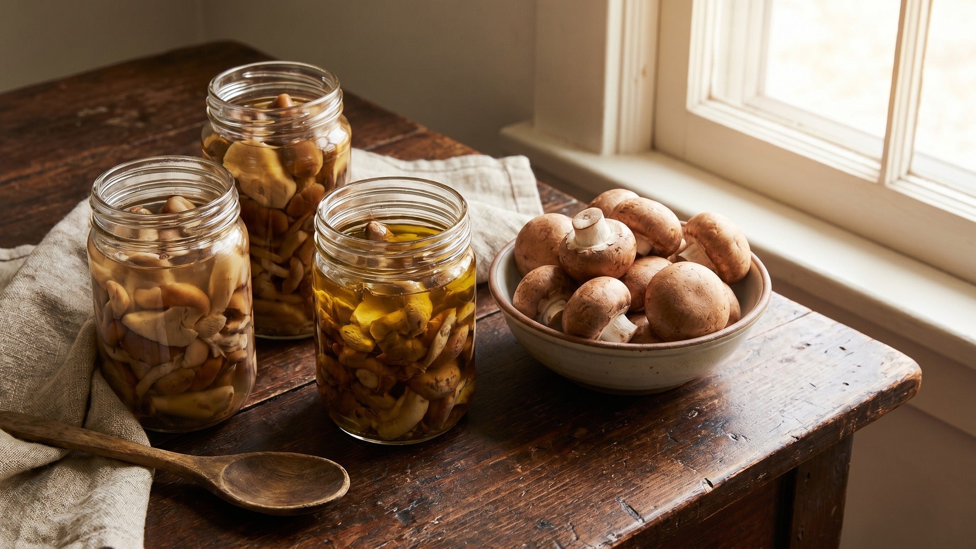 canned mushrooms