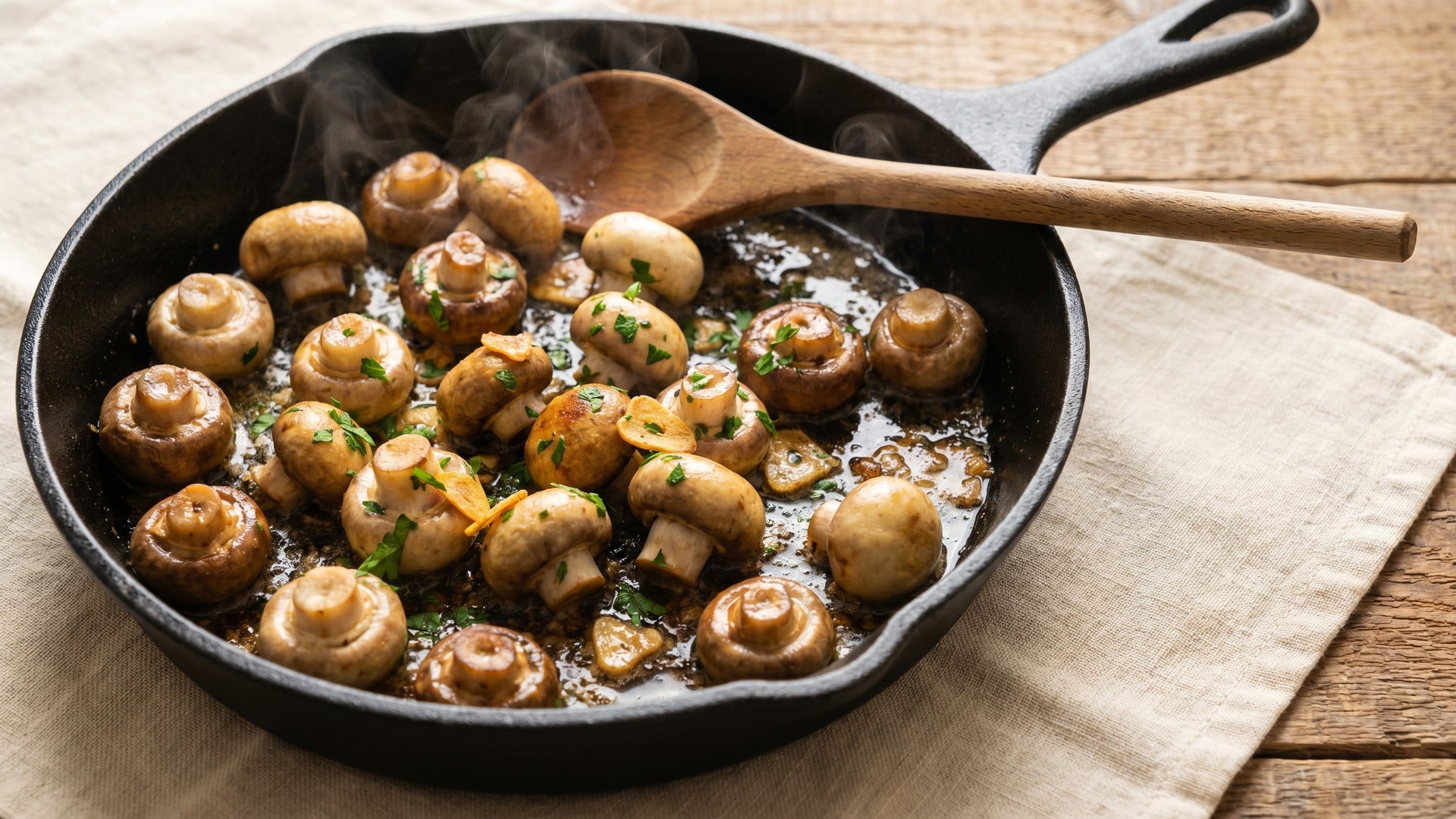 garlic butter mushrooms