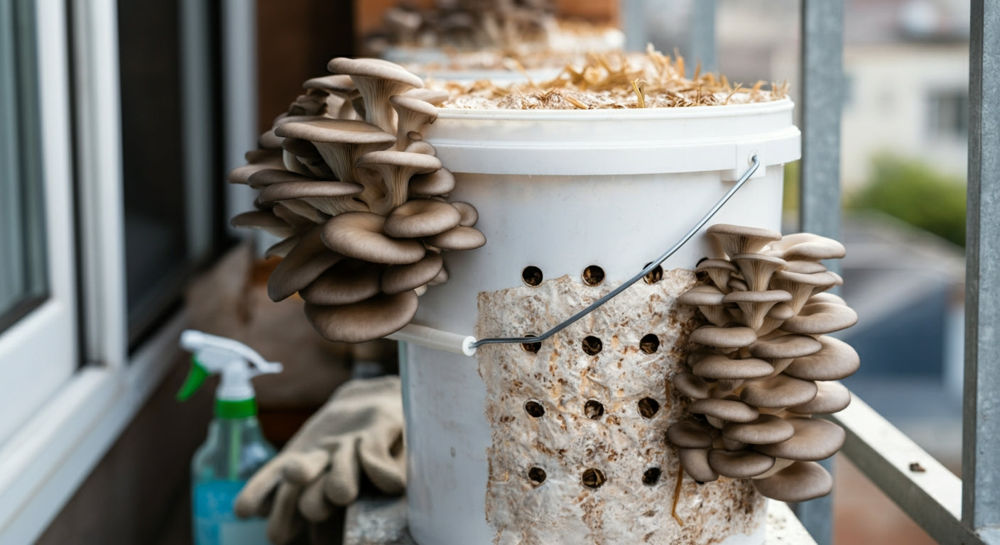 Complete Guide to Growing Oyster Mushrooms in Buckets with Your Mushroom Grow Kit