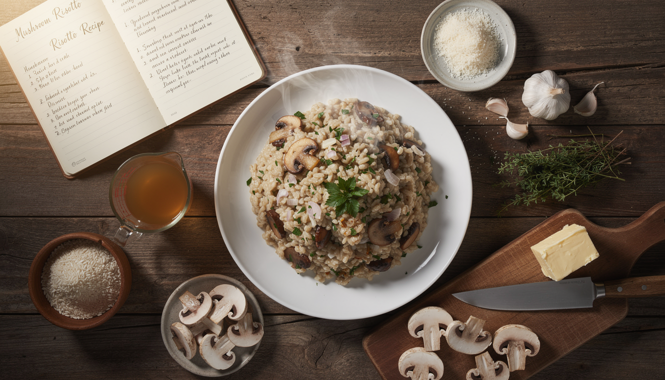 mushroom risotto recipe