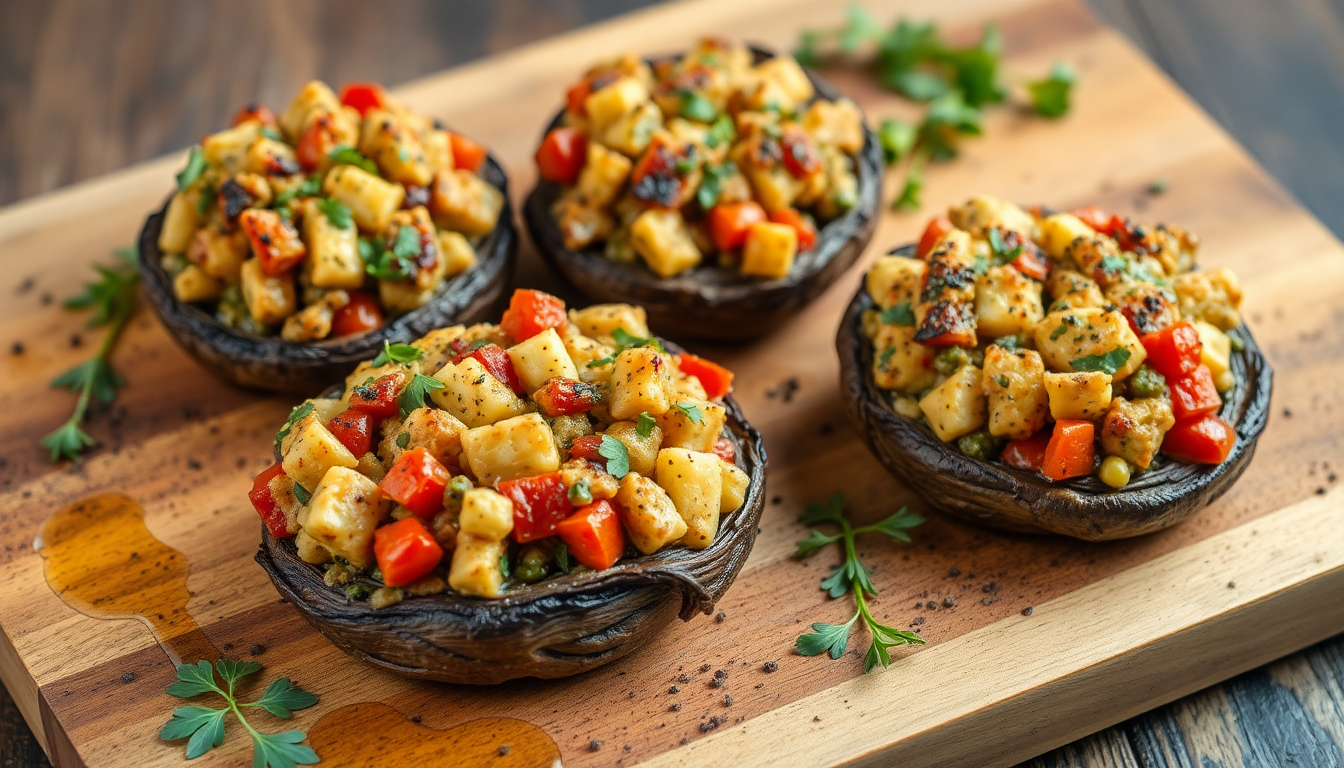 Stuffed Portobello Mushrooms - A Delicious Gourmet Treat