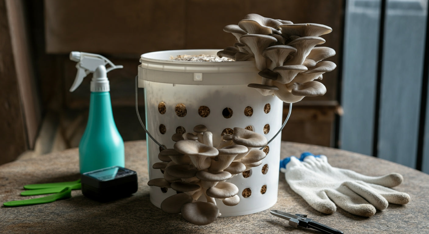 Mushroom Grow Kit Success: Your Complete Guide to Growing Oyster Mushrooms in Buckets