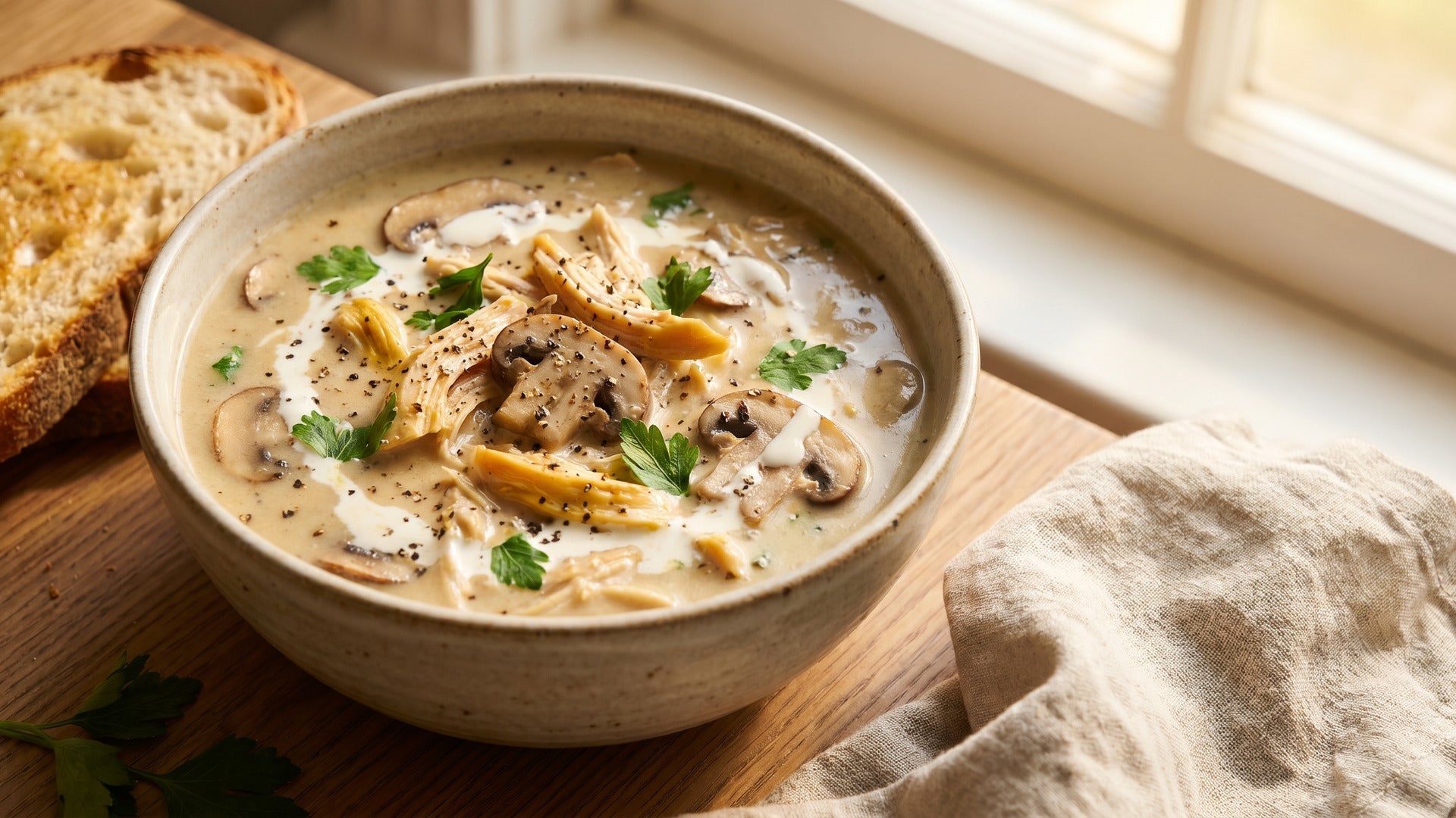 rotisserie chicken mushroom soup